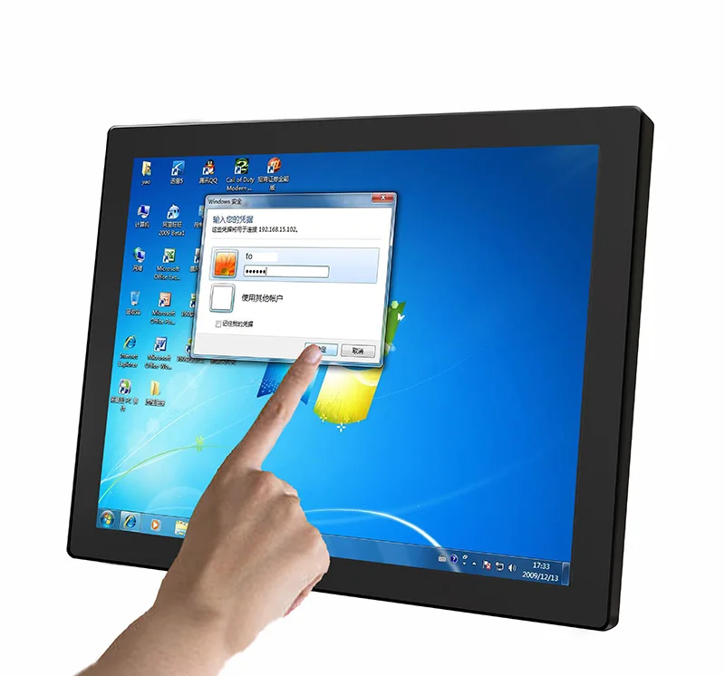 ZHIXIANDA Metal Case  Wall Mounted  D-Sub  15 Inch  Industrial Open Frame LCD  Monitor