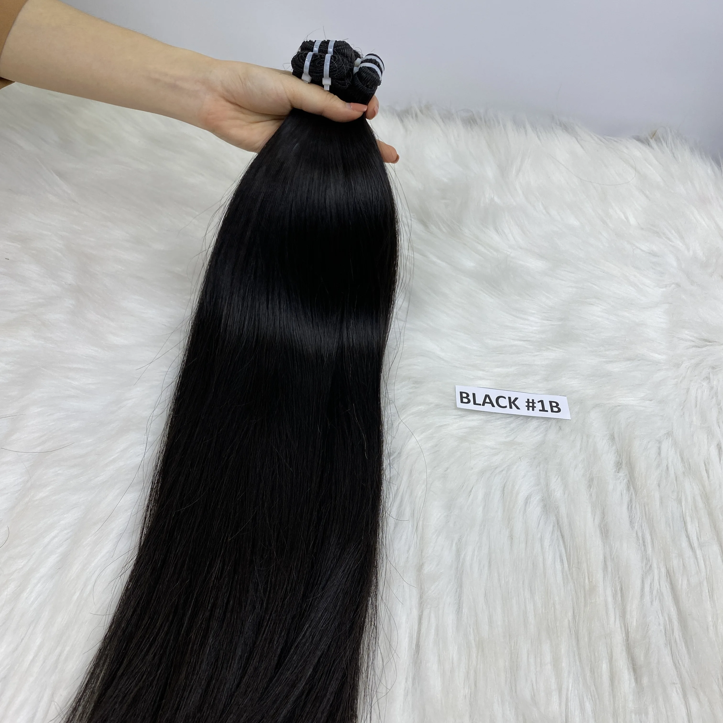  Лидер продаж прямые черные волосы 10 A 12A 32 дюйма вьетнамский поставщик