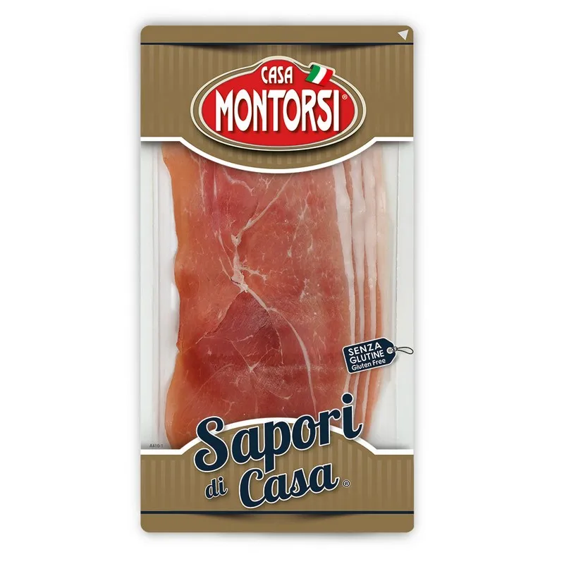 Лучшее качество, Сделано в Италии, сырой ветчиной, нарезанный 60 г, без глютена для экспорта