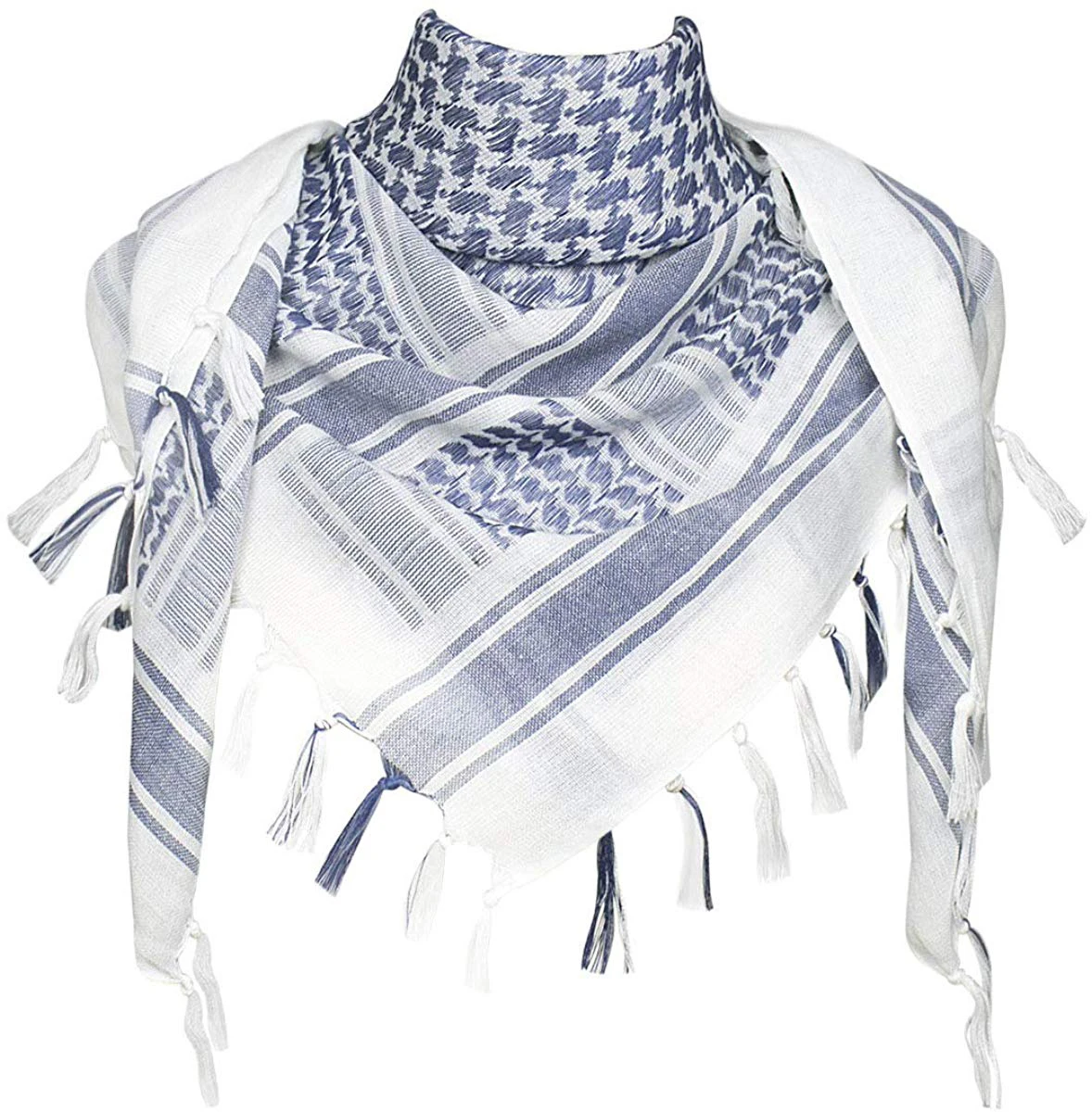 New 2022 Latest Design Luxury Quality 100% Cotton Multifunctional Warm Head Men Shemagh Scarf