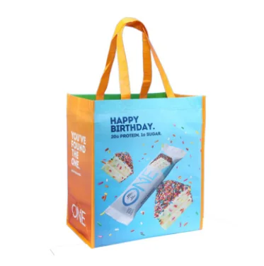Vietnamese wholesale Reusable Grocery Tote Bag for Supermarket Custom Logo Eco Non Woven Recycled PET Bag