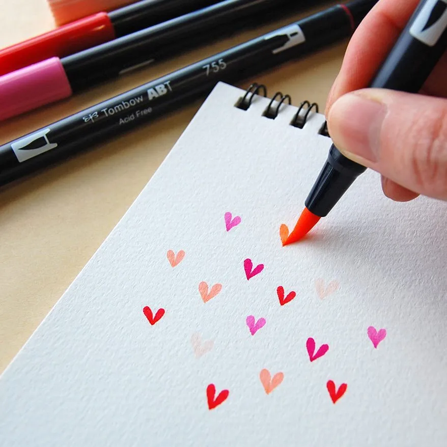 STA-ABT-12CML Double-headed Colored Brush Pen 12 Color Set