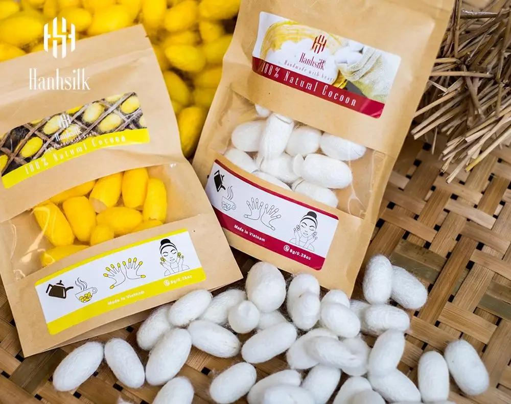 
Hot trending 100% Silk Natural Cocoon for Facial Massage & Scrub From VIetnam 