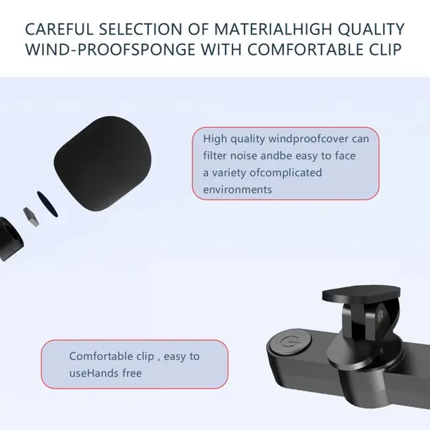 Беспроводной петличный микрофон с двумя головками для прямой трансляции видео в YouTube Facebook