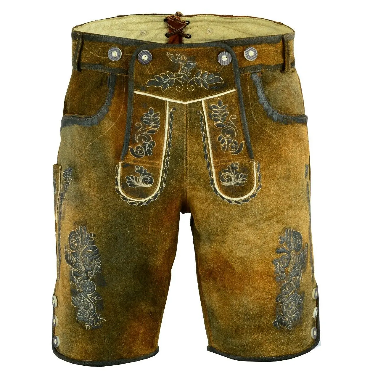 Новая Оригинальная традиционная одежда на заказ немецкая Lederhosen/Одежда для Октоберфеста/Уникальные баварские шорты