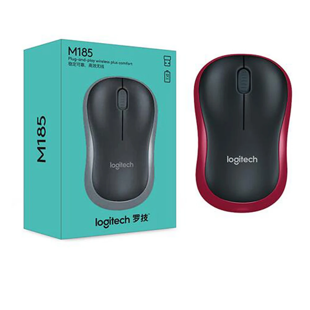 2023 Logitech M185 2.4GHz 1000DPI Rechargeable Gaming Mice Silent Pc Computer Wireless Gaming Mouse