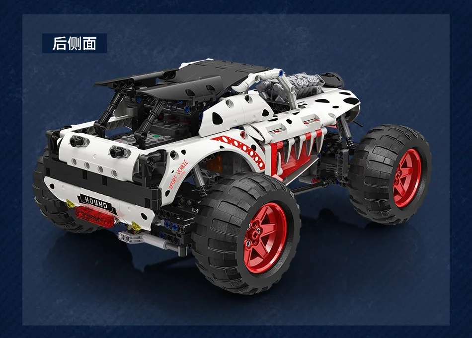 88006 STEM Toys 987-pc set building blocks monster truck RC/APP dual control mode off-road buggy