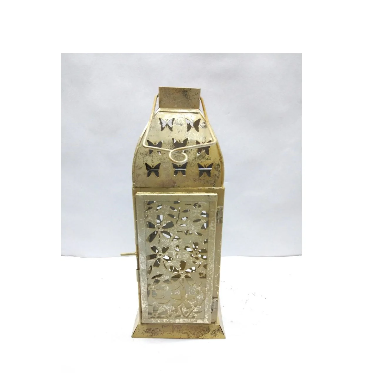 Hot Selling Decorative Hanging Metal Lantern Garden Iron Lanterns with Candle Lights Etched Lantern Manufacturer from India