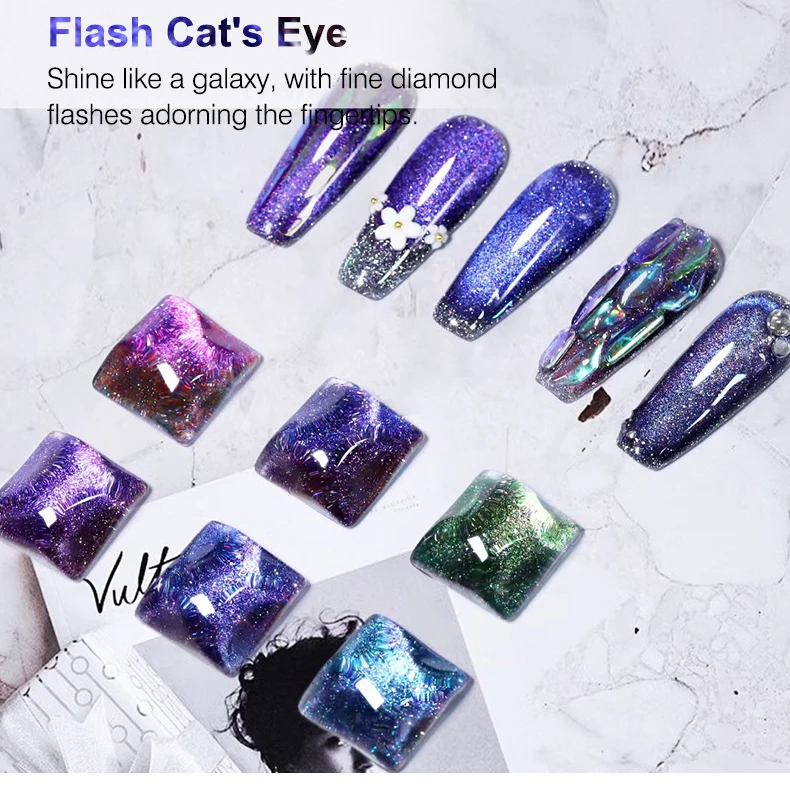 ANZUO Cat Eye 12 Colors Custom Breathable Nail Polish Profession Nail Shop Nail Polish UV Gel