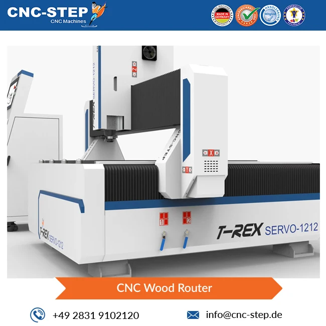 Экспорт высокой прочности T-Rex Servo-1212 сервомотор CNC деревообрабатывающий станок из Германии