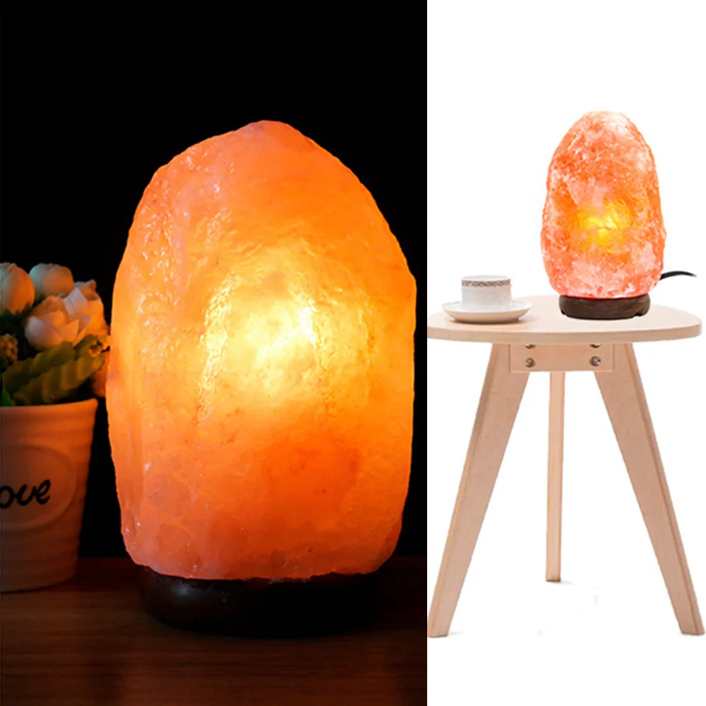 Himalayan ROCK SALT LAMP Fine Quality Wholesale himalyan salt lamp with Wood Base Electric Wire and Bulb