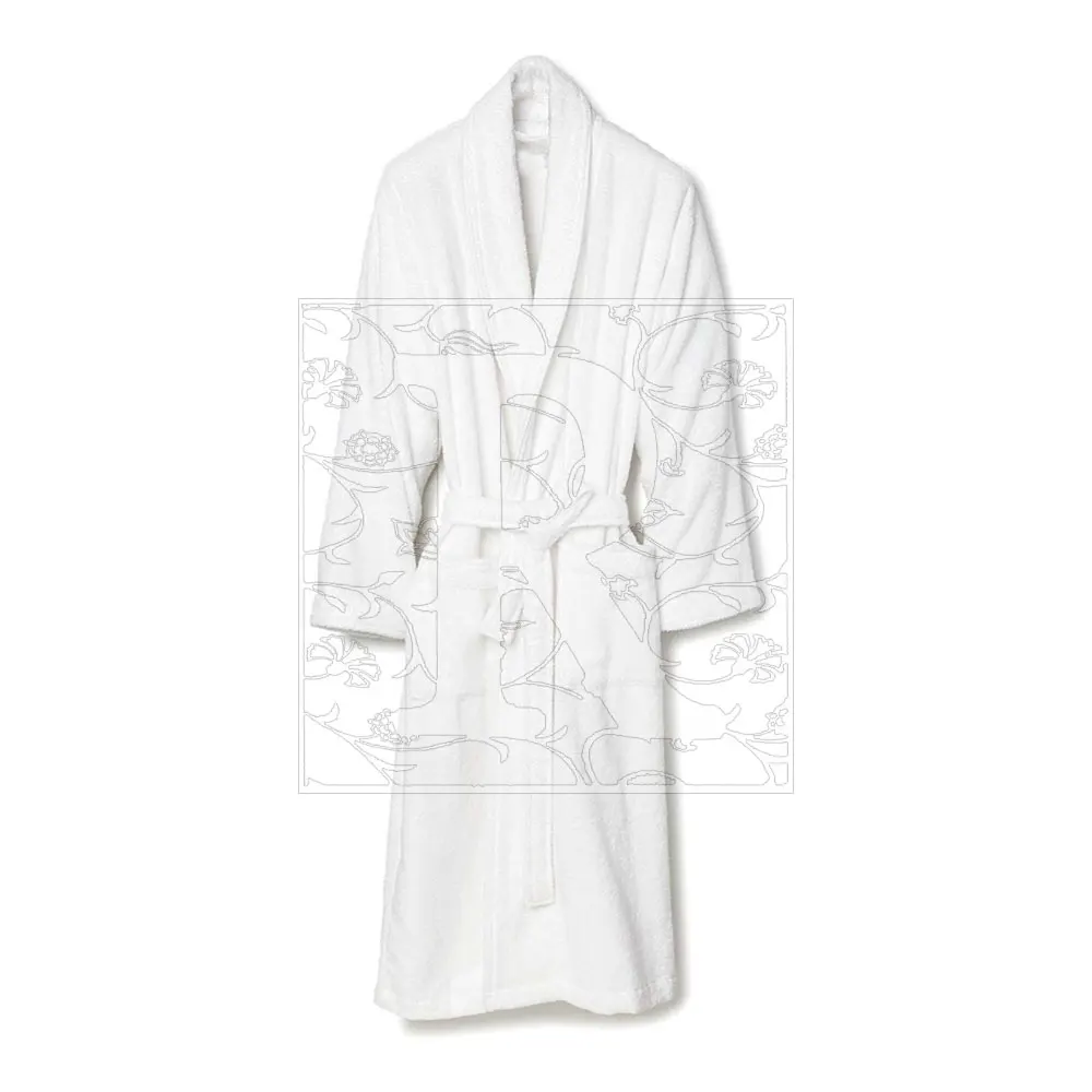 2023 New Premium Quality Unisex Bathrobe White 100% Cotton Hotel Waffle Highly Demanded Premium Quality Hotel Satin Terry Bath