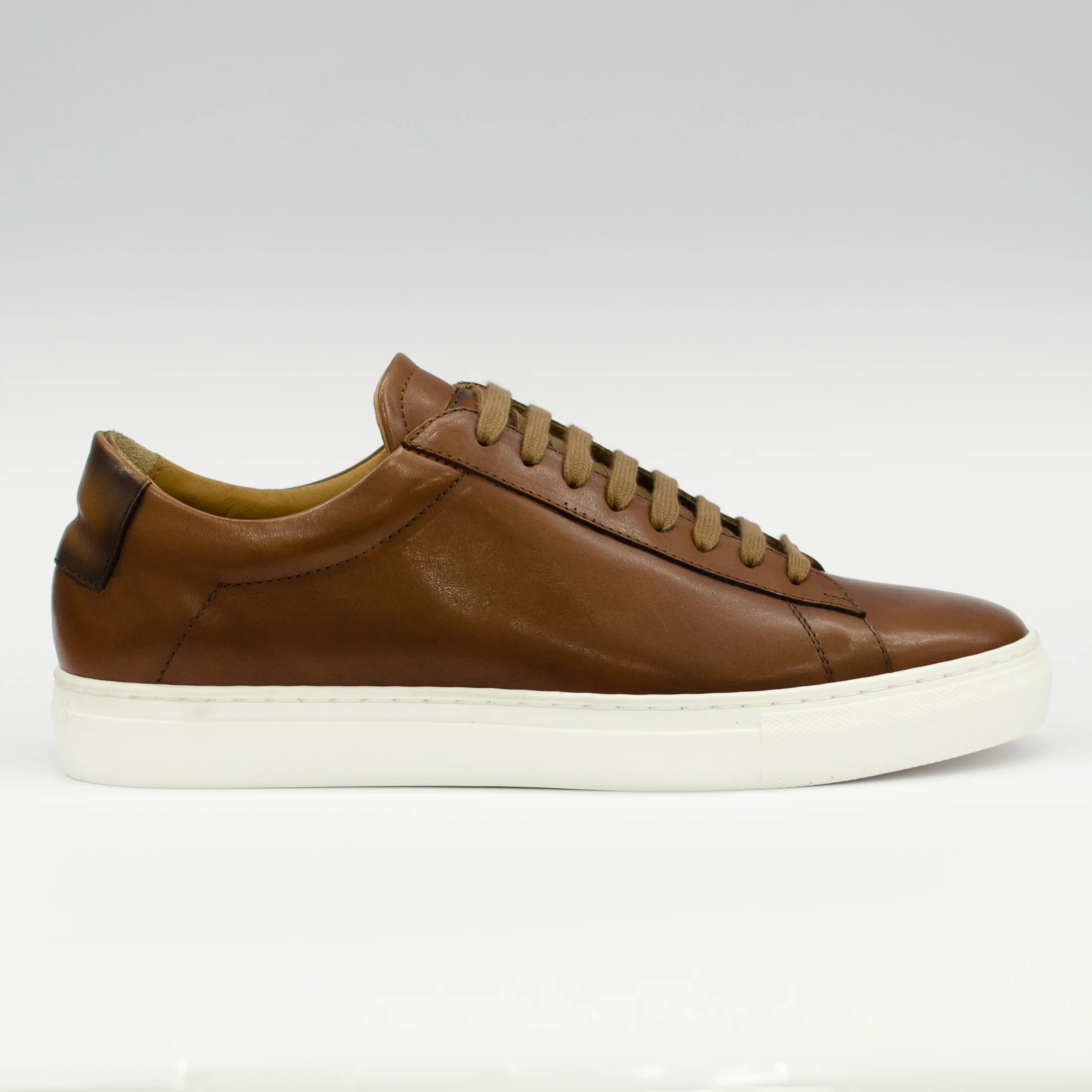 SN718 CRUST COGNAC FASHION SNEAKERS MADE IN ITALY. AVAILABLE IN ALL COLORS. MADE IN ITALY WITH GENUINE LEATHER