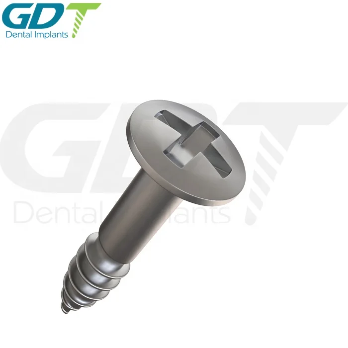 Half Threaded Self-Drilling GBR Tenting Screw Dental Membrane Fixation, Titanium, Israel Made