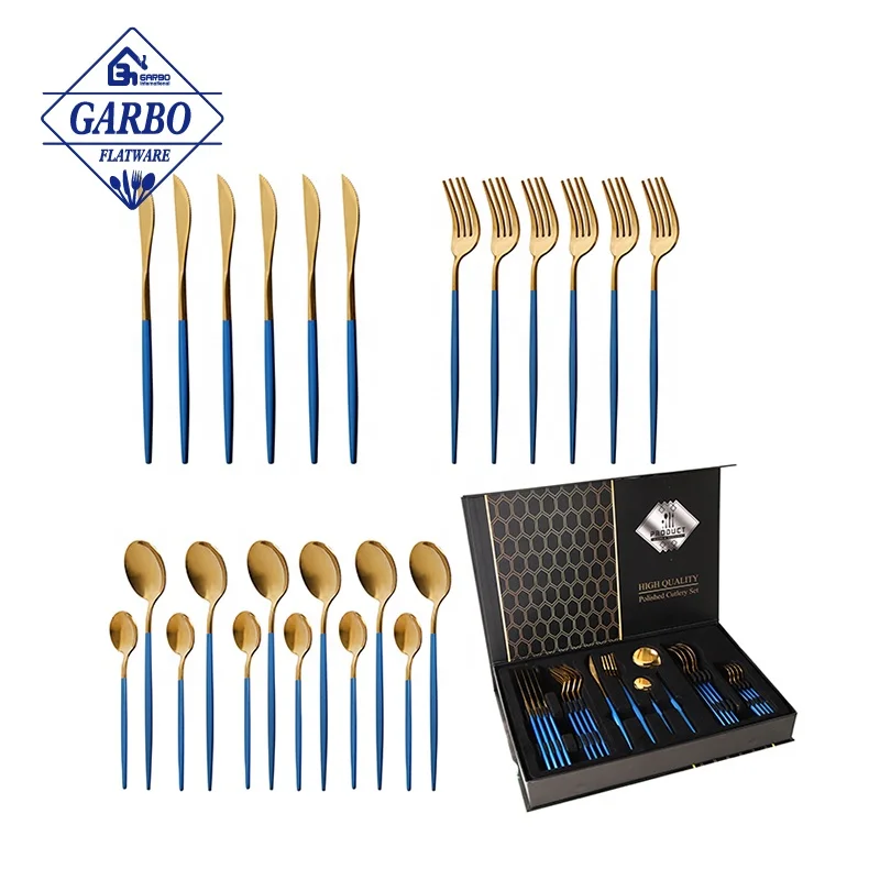 Portable silverware set 86 pieces luxurious stainless steel flatware set 18/10 premium case best kitchen utensils for home use