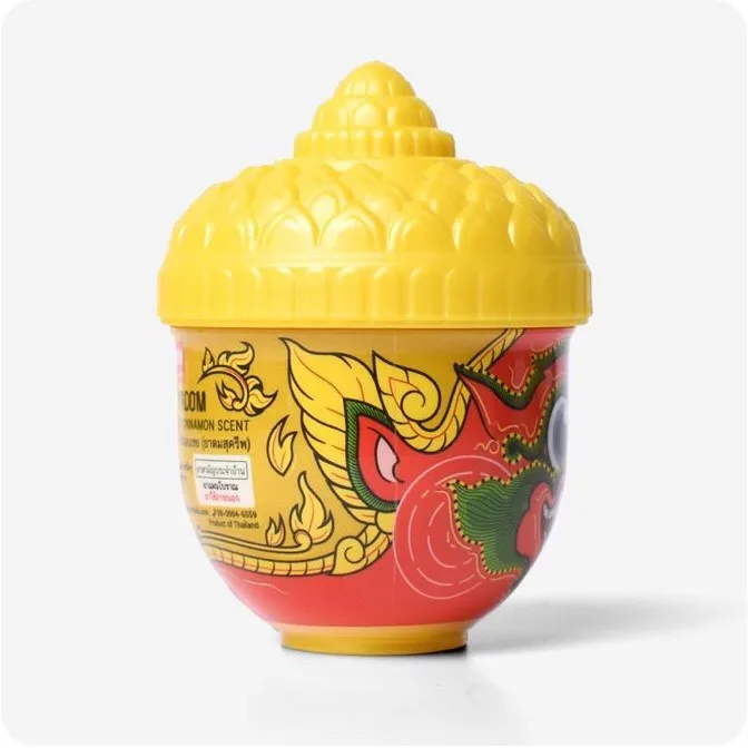 Ramakien Inhaler Happy Cinnamon Scent -Sukreep Yadom. Nasal Inhaler formula, good blood circulation.