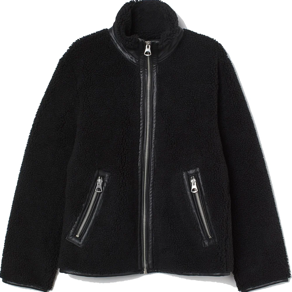 
Fleece Shearling Jacket for Men/OEM Service Wholesale Custom Men Jackets Shearling 