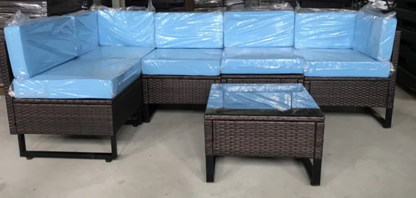 Weather Patio Furniture/Luxury Wicker Rattan Sofa PE rattan made in vietnam cheap price high quality