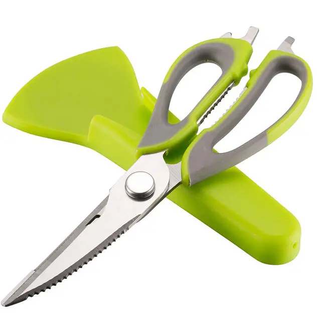 Wise Mama Magnetic Holder Kitchen Shears Detachable Chicken Meat Vegetable Fish Herb Poultry Heavy Duty Kitchen Scissors