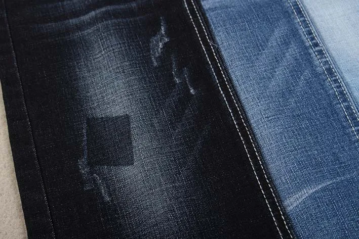 high quality yarn dyed crosshatch slub pants denim fabric