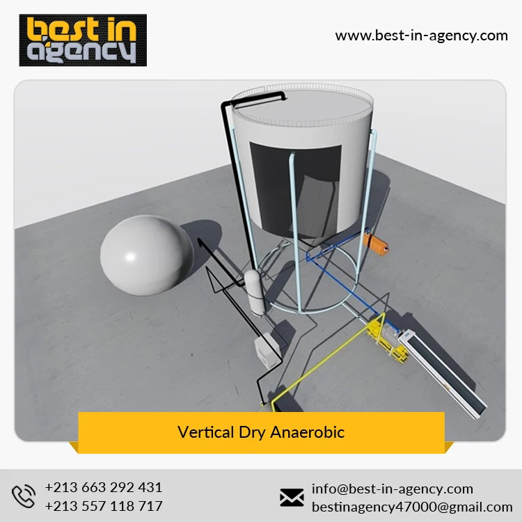 
Unique Compound Stirring Fermentation Technology Vertical Dry Anaerobic for Garden Farming Waste 