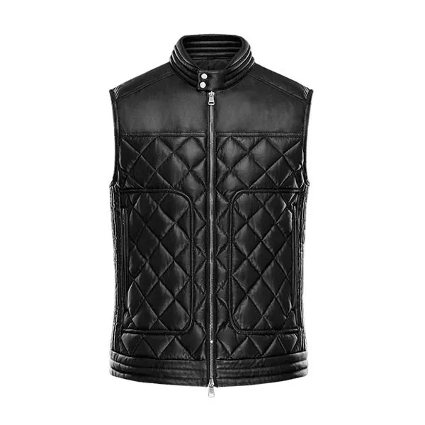 Leather Jackets  Cheap Bulk Sale First Classics Men Leather Fashion Vest High Quality