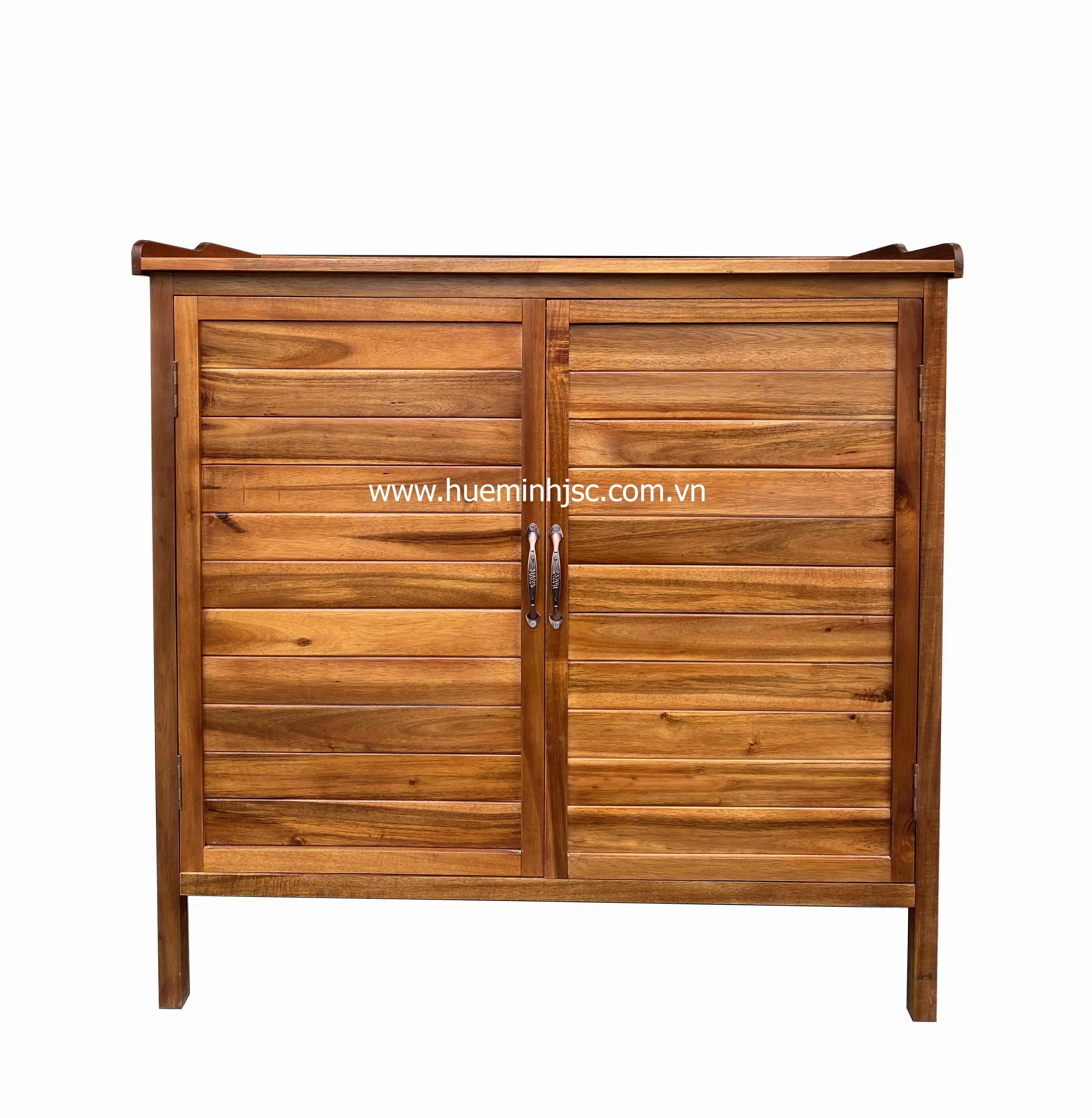 Cabinet wooden made in Vietnamese acacia wood is removable, easy to assemble, environmentally friendly