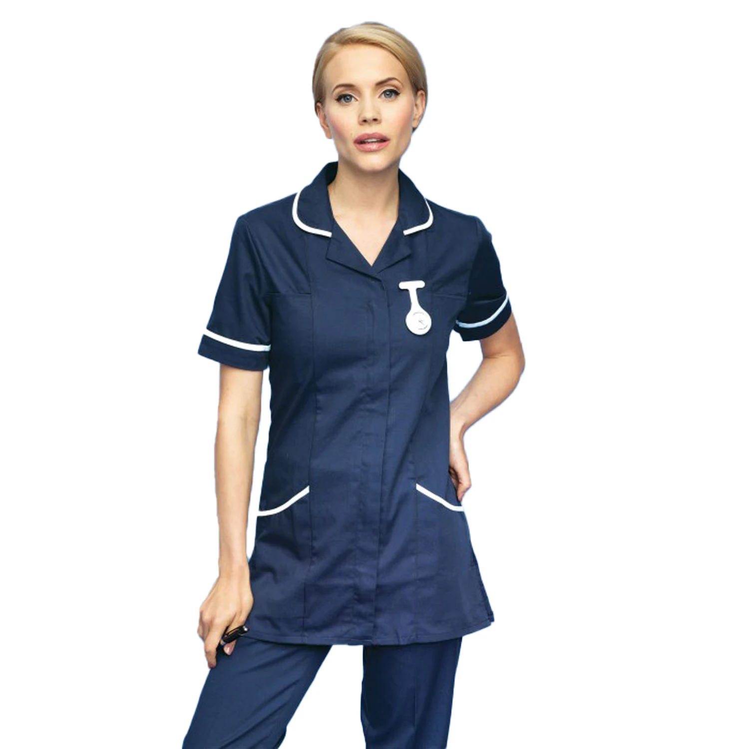 Custom Wholesale Cheap Price Soft Breathable Polyester Cotton Twill Nurses Scrubs OEM Logo Hospital Scrubs Uniform
