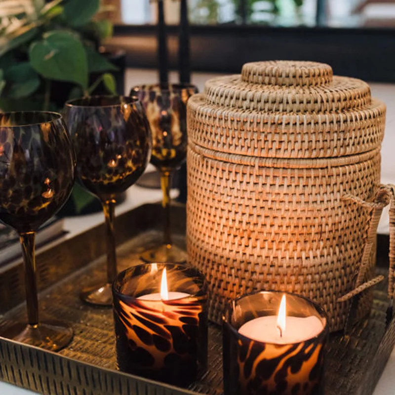 Лидер продаж ведро для льда из ротанга дополняет ваш бар ведра и щипцы нержавеющей стали с крышкой поставщик Vienam дешевая оптовая продажа