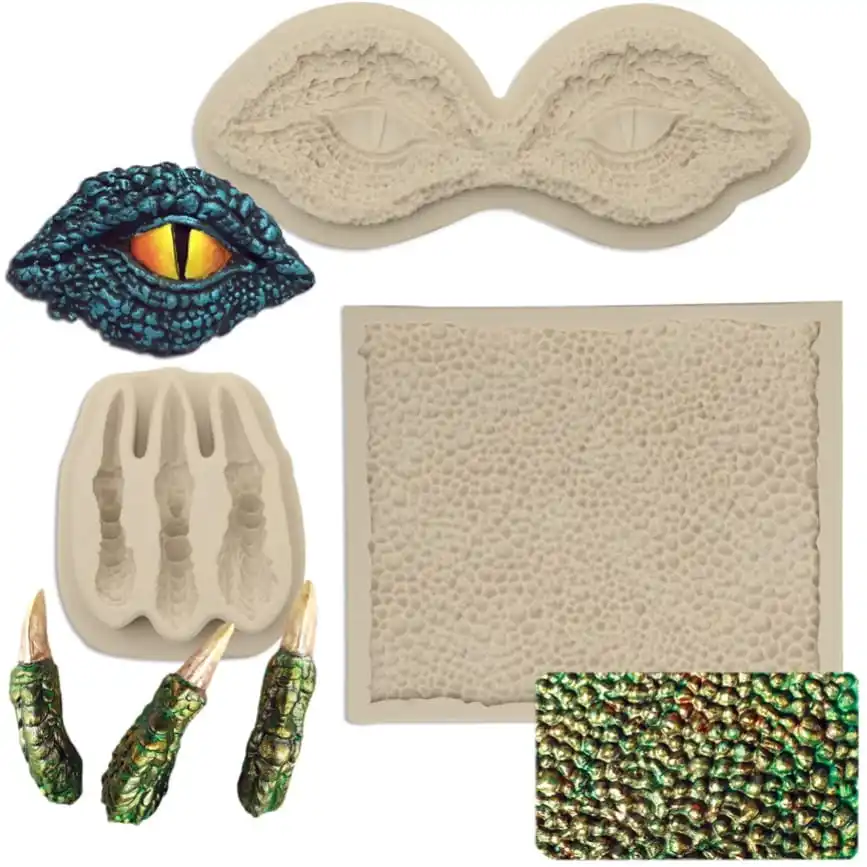 Dragon Fondant Dragon Eyes Dinosaur Claws Skin Candy for Baking Dragon Themed Christmas Ca