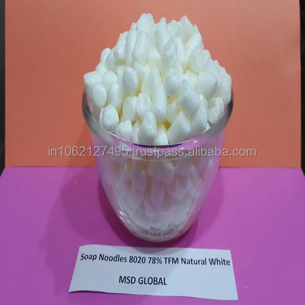 Soap Noodles 8020 78% Natural white