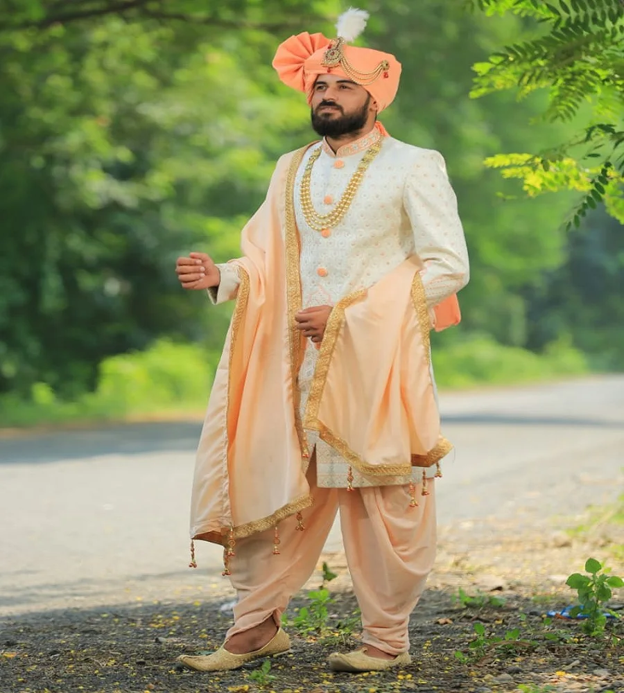 
High Quality Wedding Sherwani Kurta Islamic Clothing Muslim Dress With Suits For Men 