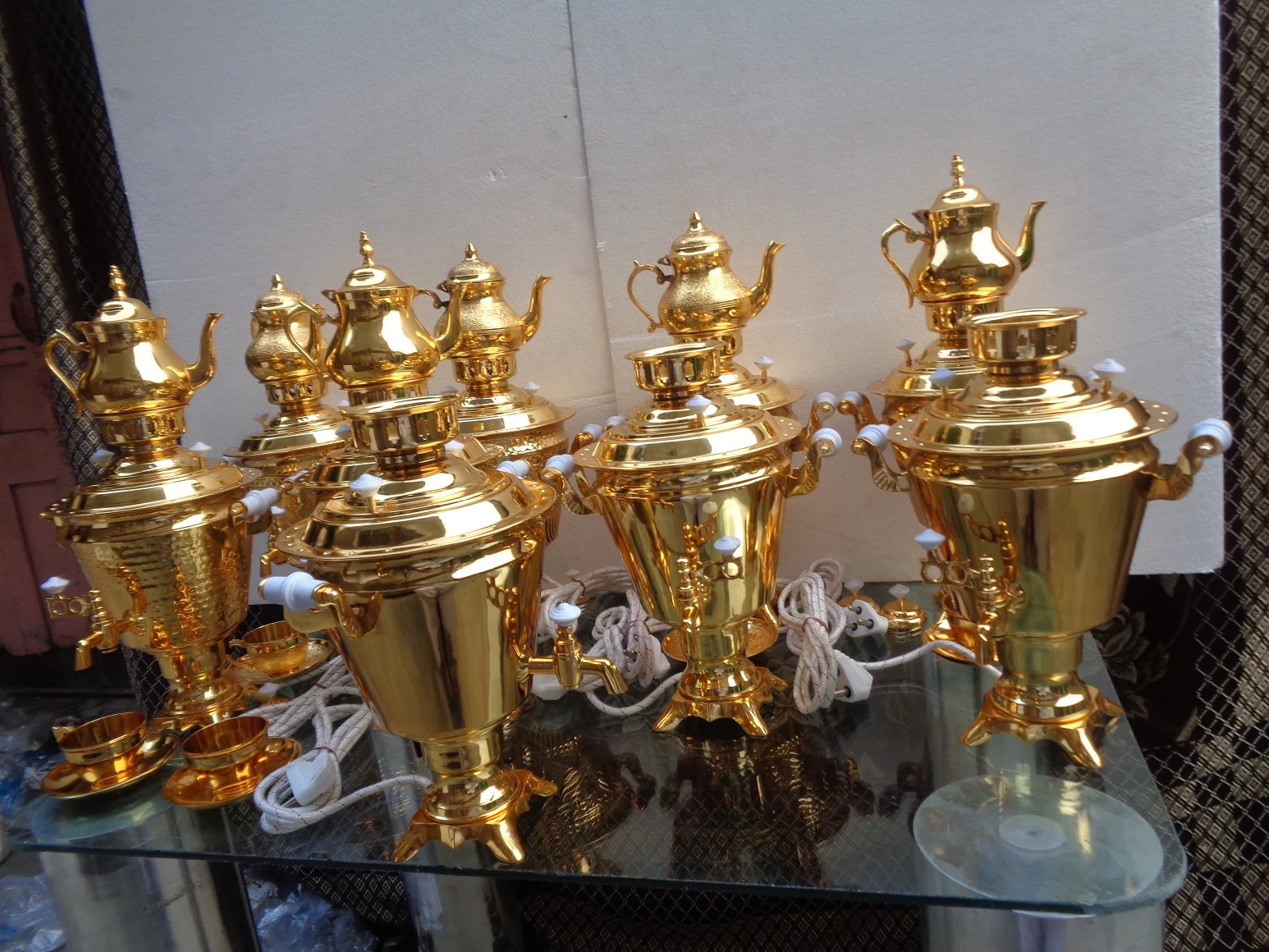 Латунные водокаторы и чайники Samovar набор питьевых колышек привлекательный не поддерживает каждый день оплата через Paypal Металлический