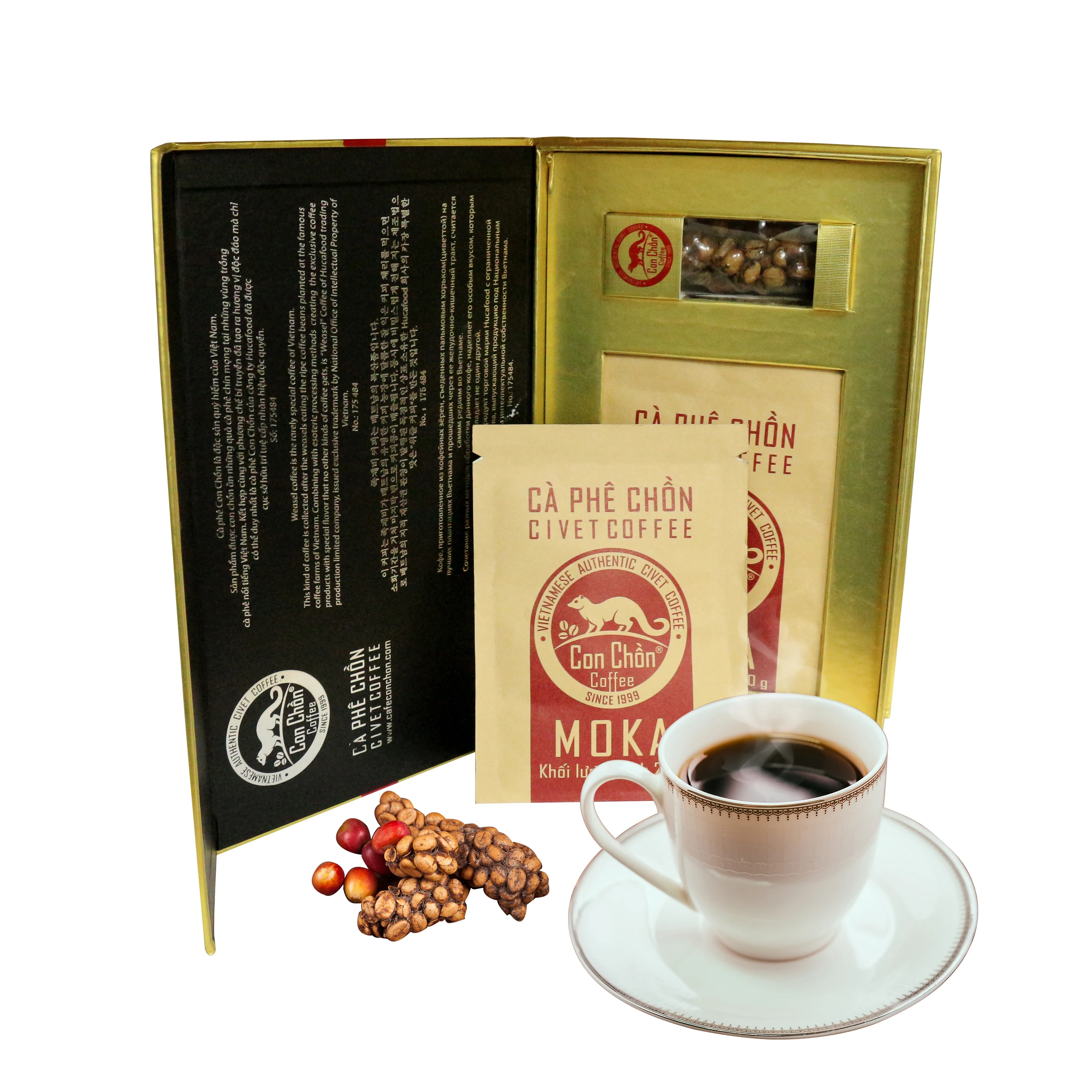 Премиум Мока цивета молотый кофе-средний жареный-Премиум качество из Вьетнама