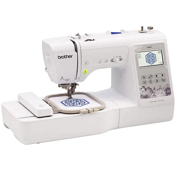 Швейная и вышивальная машина высокого качества SE600 80 моделей 103 встроенных стежков компьютеризированная ЖК-дисплей с сенсорным экраном