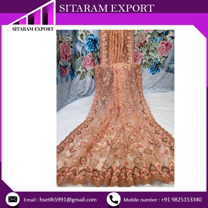Superior Soft Net Embroidery Work Saree With Heavy Design Buy Affordable Price