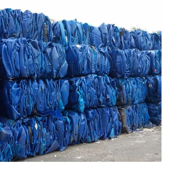  100% качественный барабан hdpe повторно помол/hdpe Синие барабанные хлопья/hdpe молочные бутылки