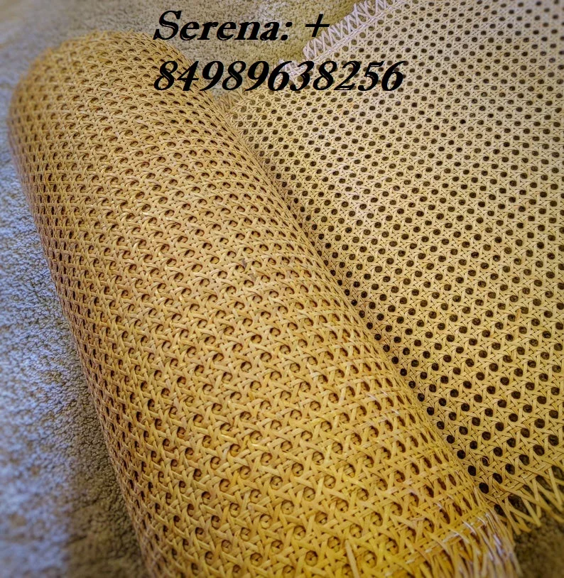 Best quality Factory price PE plastic Mesh Rattan Cane Webbing Roll Woven Natural Rattan Webbing Cane