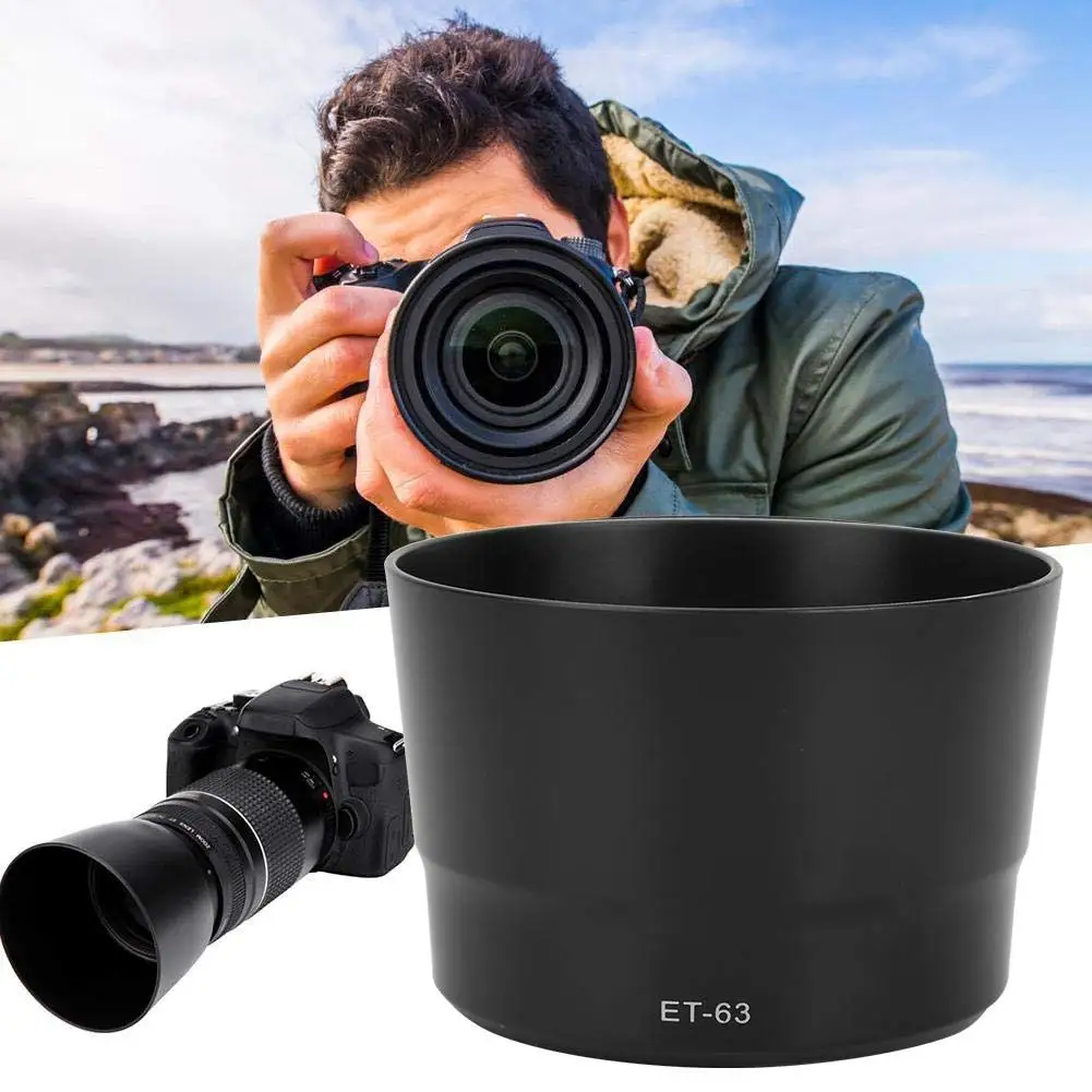 Lens Hood For Ca-non Et-63 Lens Hood For Ef-S 55-250Mm F/4-5.6 Is Stm Lens