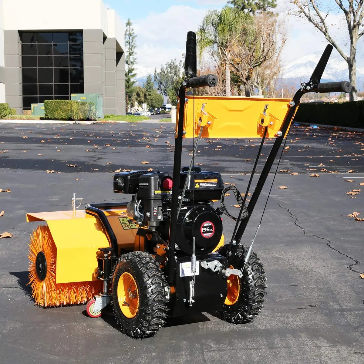 Качество идущий сзади Gasoline-Sweeper-Gasoline-Snow-Machine-Snow-Blower-11HP для