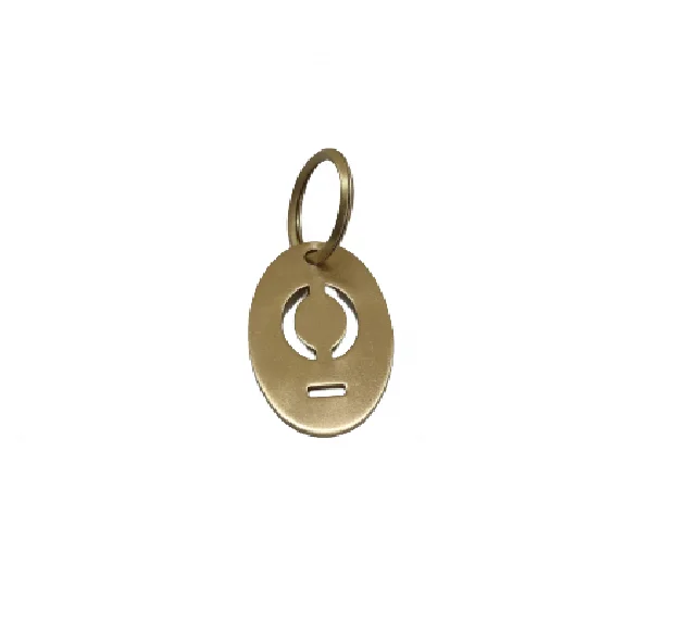 Handmade Casted Brass Key Chain Latest Pure Brass Made Numeric and Alphabetical Key Ring At Affordable Price