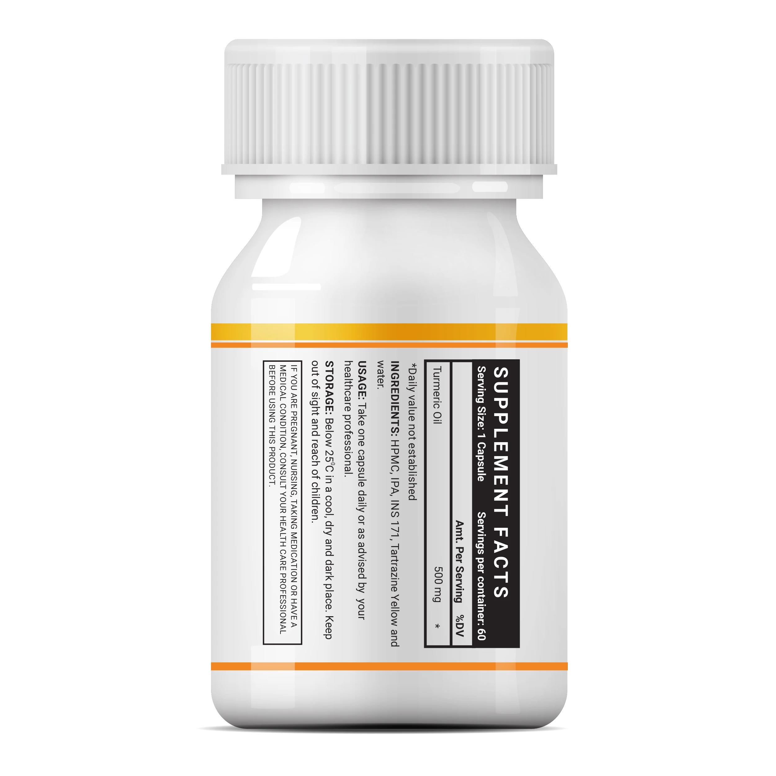 Капсулы куркумного масла INLIFE более быстрое впитывание чем экстракт антиоксидантная и натуральная детоксикационная добавка для мужчин женщин 500 мг