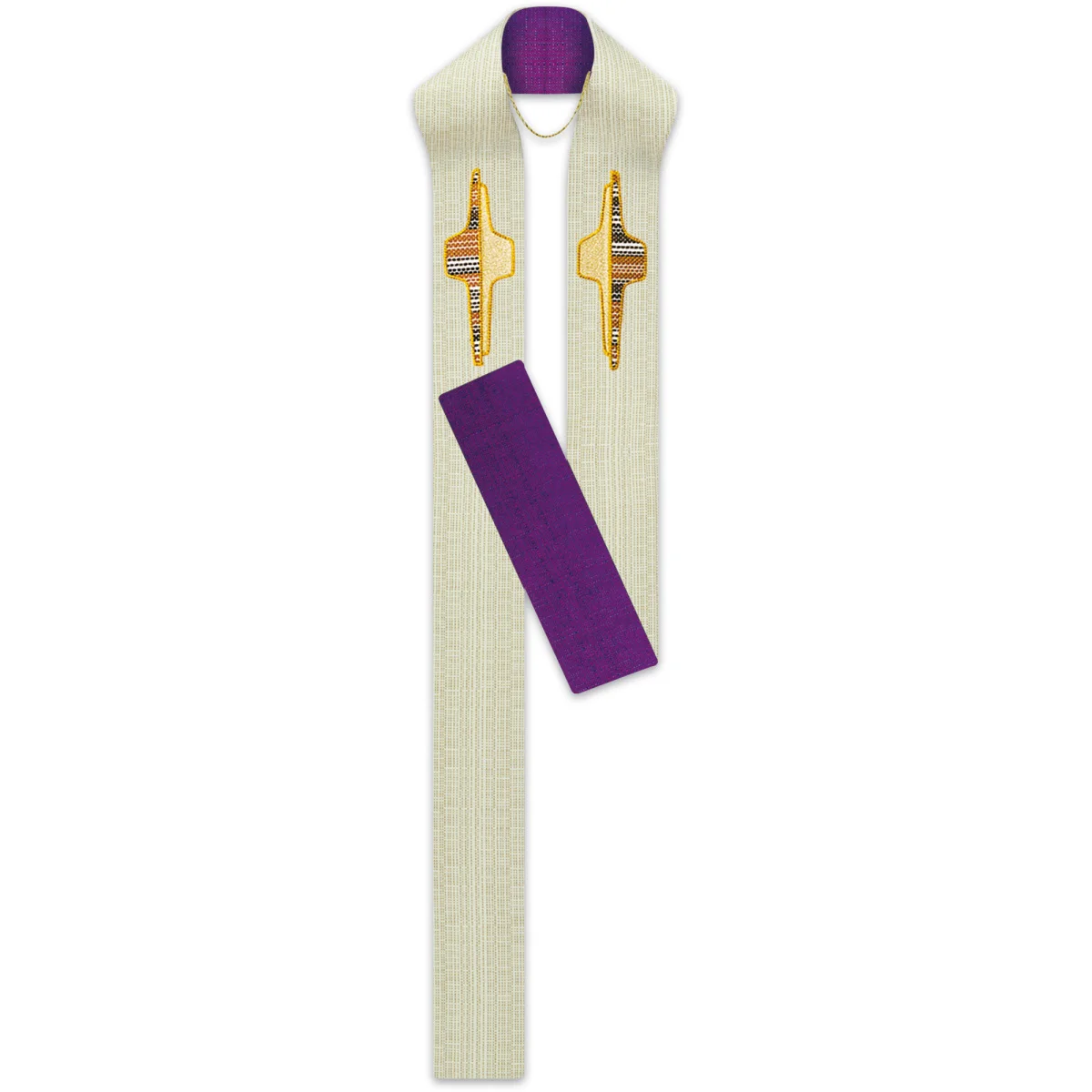 Best Quality Fabric Satin Church Priest Stoles / Custom Size Embroidery Church Stoles Catholic Overlay Stoles
