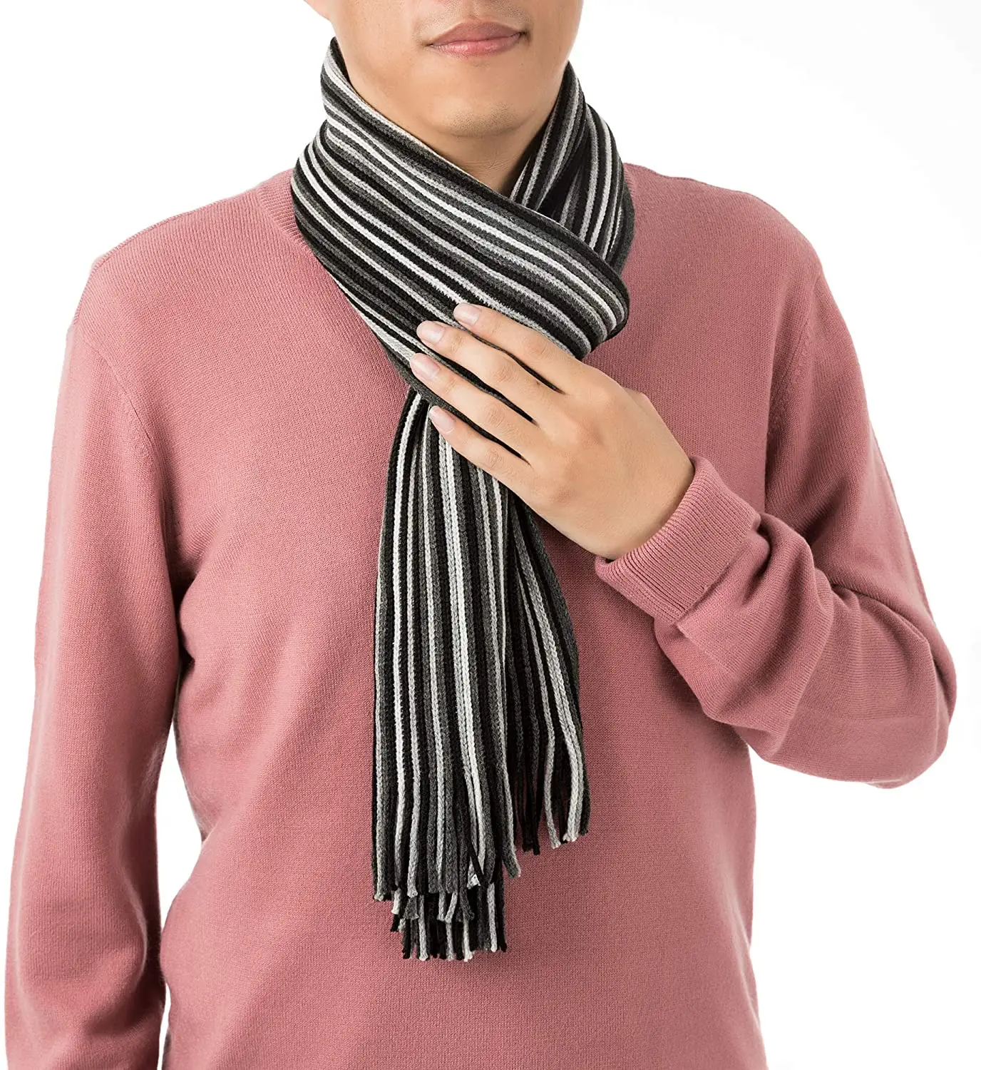 New  Cashmere Scarves Wrap Shawl Winter Woman Unisex Neon Stripe Check Pattern Plaid Tartan Nepal 100% Cashmere Scarf