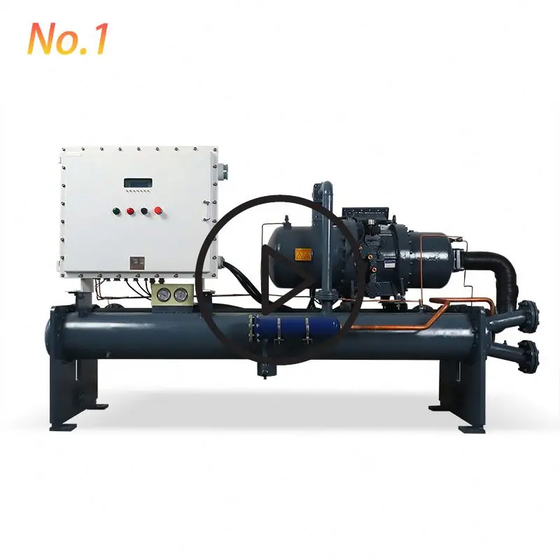 
 Высокое качество цена 80hp усовершенствованная, от взрыва, промышленное водяное охлаждение винтовой охладитель  