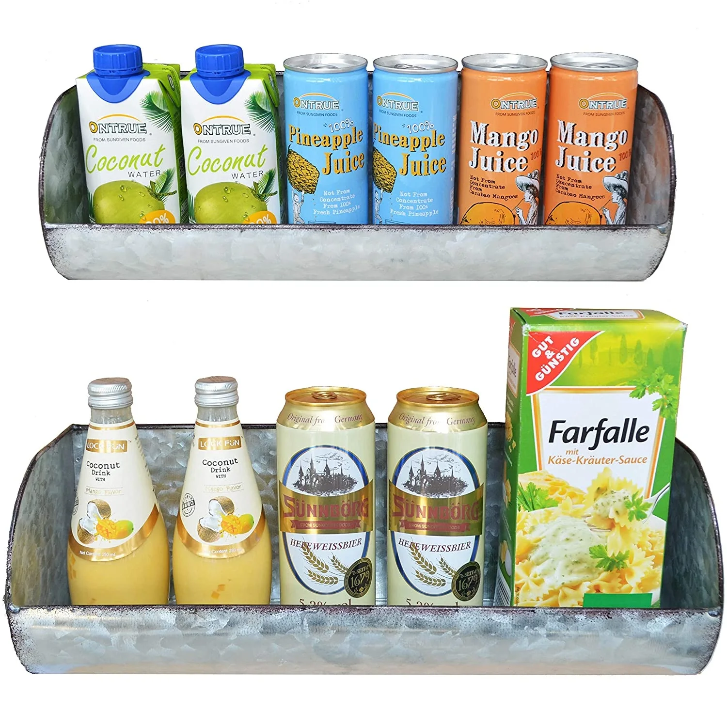 Кантри декор 2 уровня оцинкованный металл 3 крючка Настенный Карман для домашнего хранения Винтажный стиль низкая цена продукт НЕОБРАБОТАННАЯ отделка