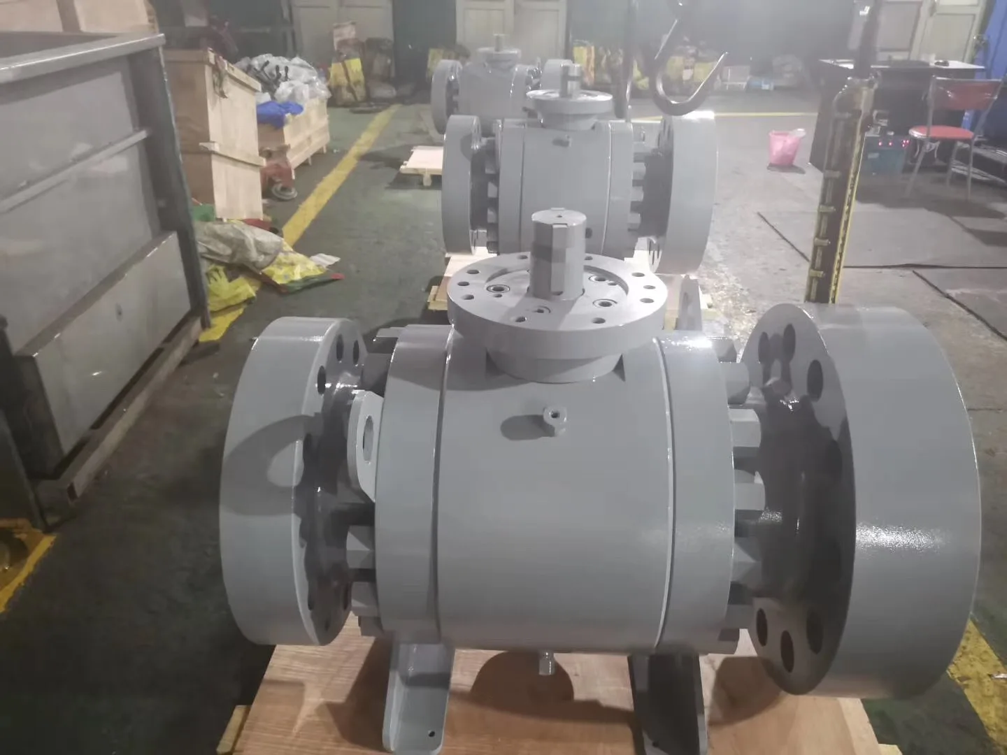 Шаровой кран Trunnion шаровой с магистралью api 6D магистральным управлением потоком газа общий