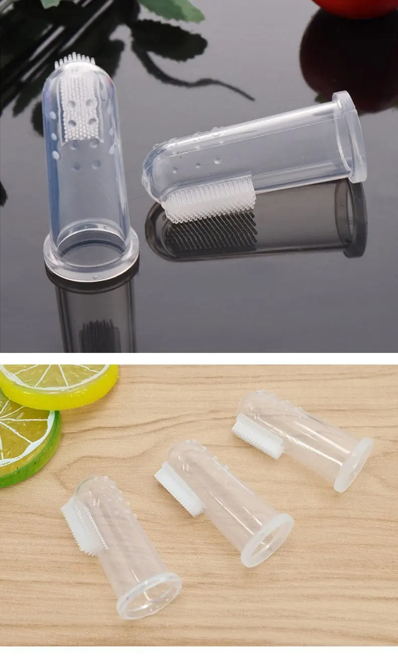 Puppy Soft Teeth Brush Pet Silicone Finger Toothbrush for Dogs and Cats Dental Care