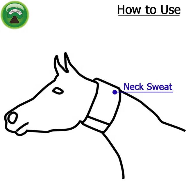 Fleece Neoprene Horse Neck Sweat \ Horse Neoprene Neck Cover \ neck cover for saddle horse