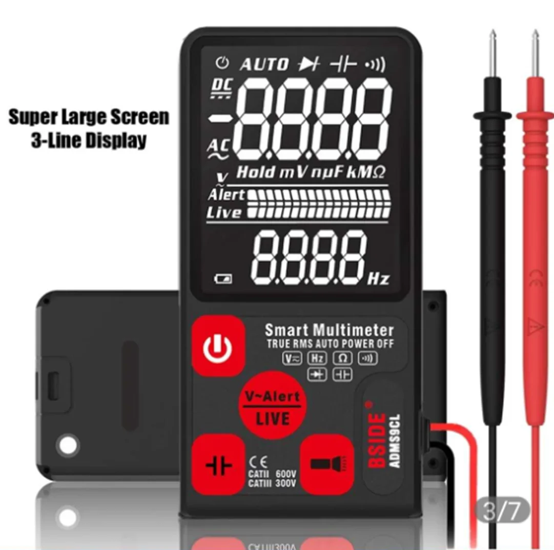 
 Цифровой мультиметр, портативный профессиональный мультитестер, тестер переменного/постоянного тока  